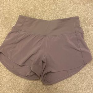 smoked mulberry Lululemon 4 inch speed ups